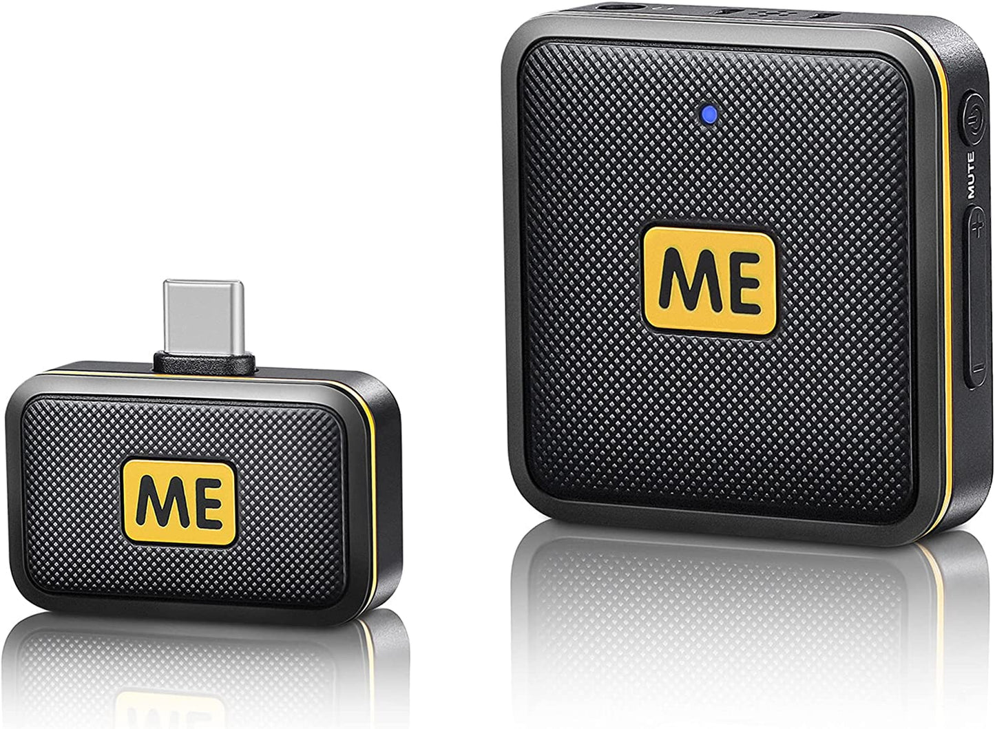 ME MIC-L1-D 2.4GHz Wireless Lavalier Microphones for iPhone iPad Phone Omnidirectional External Mini Lapel Lightning iPhone Microphone Clip-On Mic for Video Recording Podcast YouTube Live Streaming