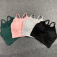 Sexy Mesh Neck Gym Bra Women Seamless Gather Sports Underwear Gym Running Exercise Fitness Hollowed out Vest Crop Top
