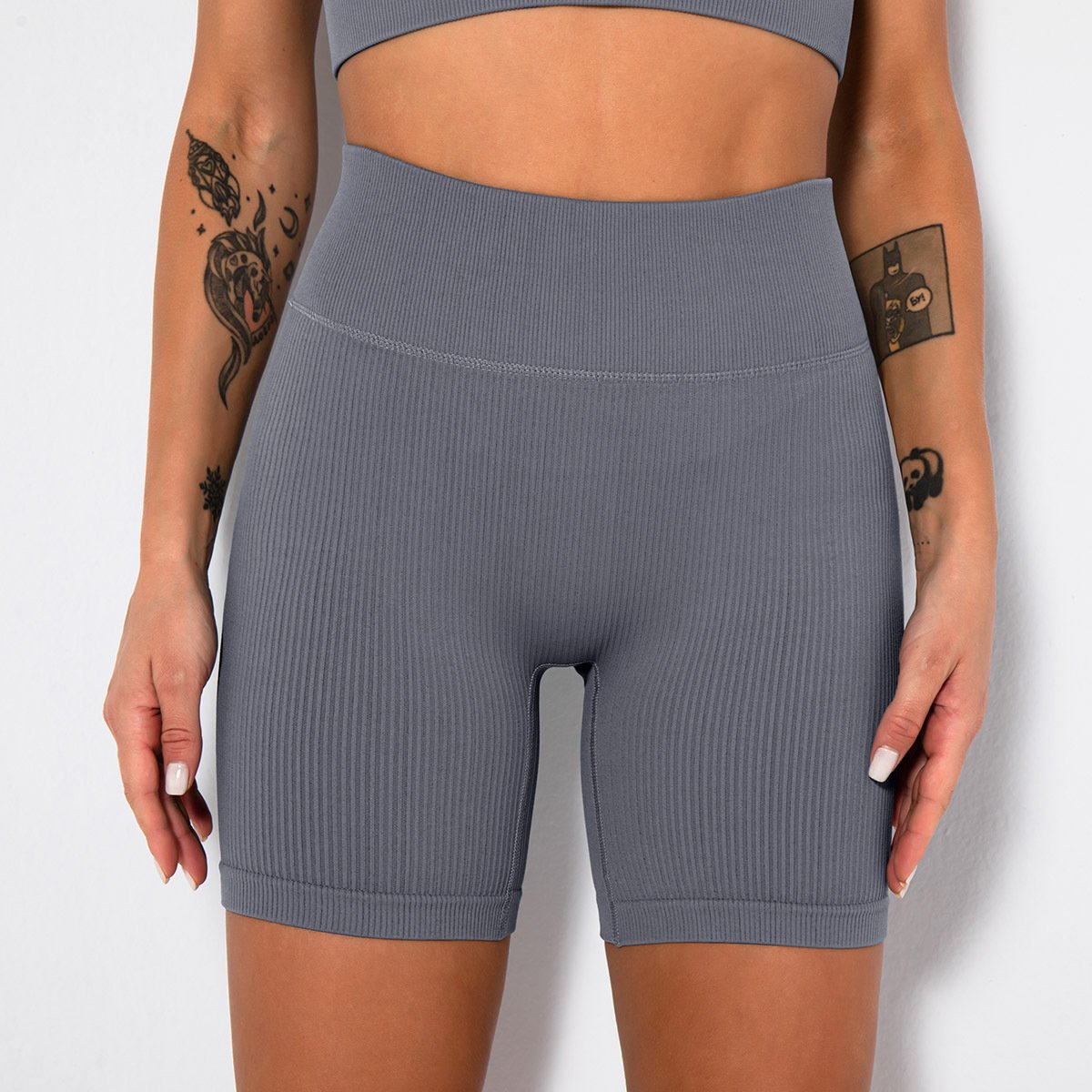 Sports Shorts Gym Seamless Push Up Shorts Women Fitness High Waist Solid Booty Lifting Summer short