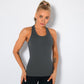 High Elastic Slim Fit Stringer Tank Women With Cups Sports Shirt Sleeveless T-shirt Sweat-wicking Quick-dry Fitness Tank Tops