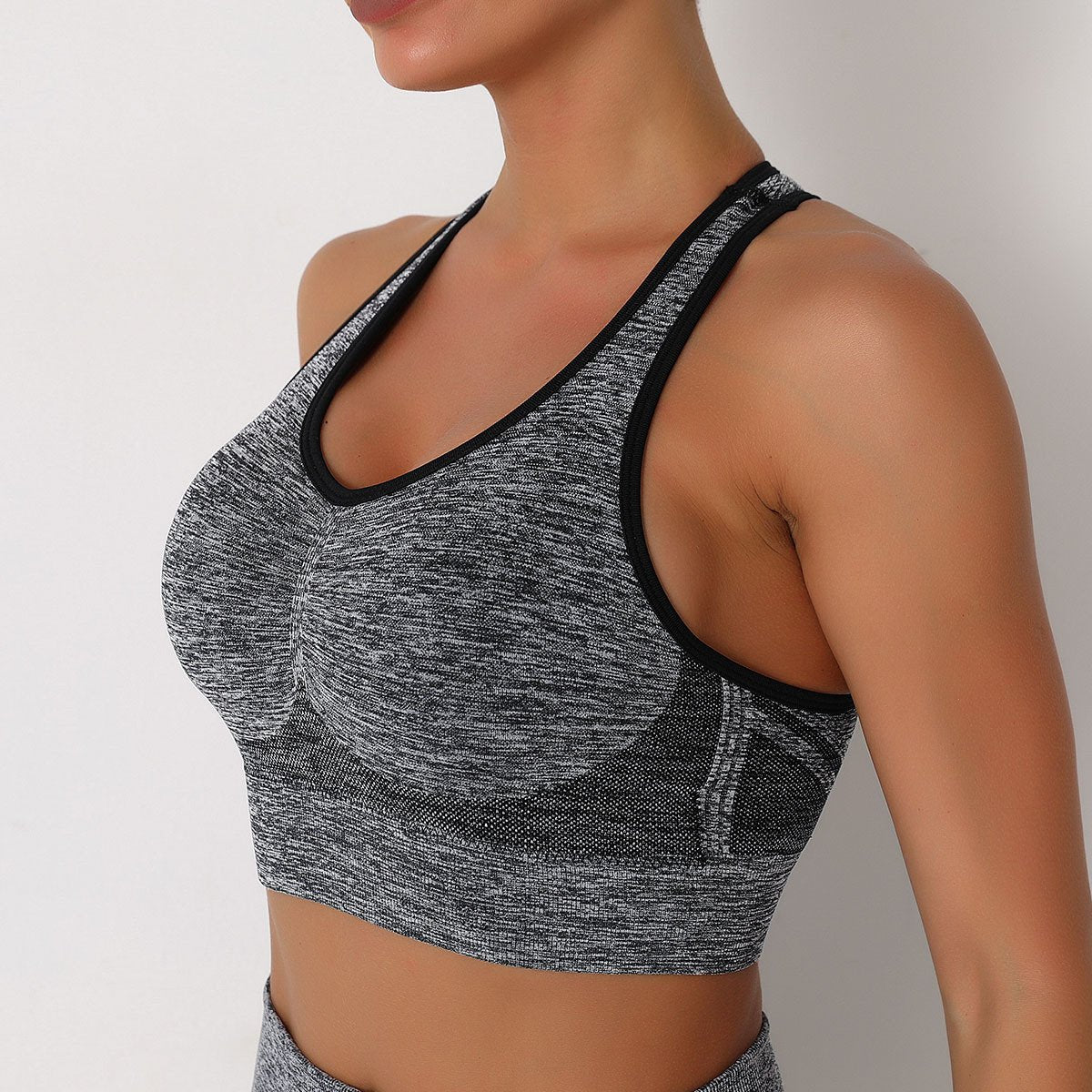 New Push Up Sports Tops Fitness Women Sport Female Sport Gym Crop Vest Padded Seamless Brassiere Sports Top Workout Bra