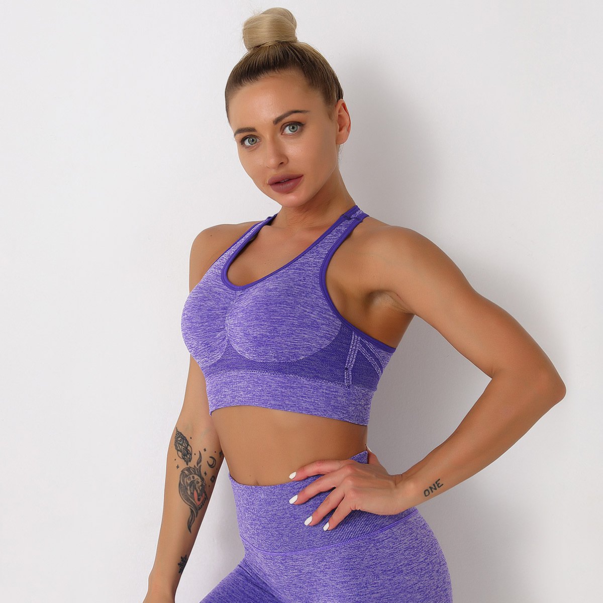 New Push Up Sports Tops Fitness Women Sport Female Sport Gym Crop Vest Padded Seamless Brassiere Sports Top Workout Bra