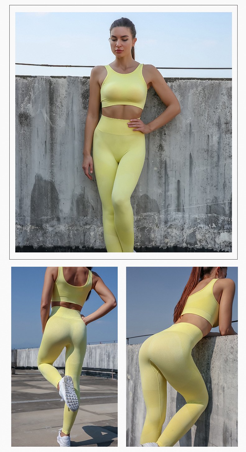 10 Colors Women Gyms Sport Set Outfit Fitness High Waist Gym Set Sportswear Women Set Workout Clothes For Women Academic