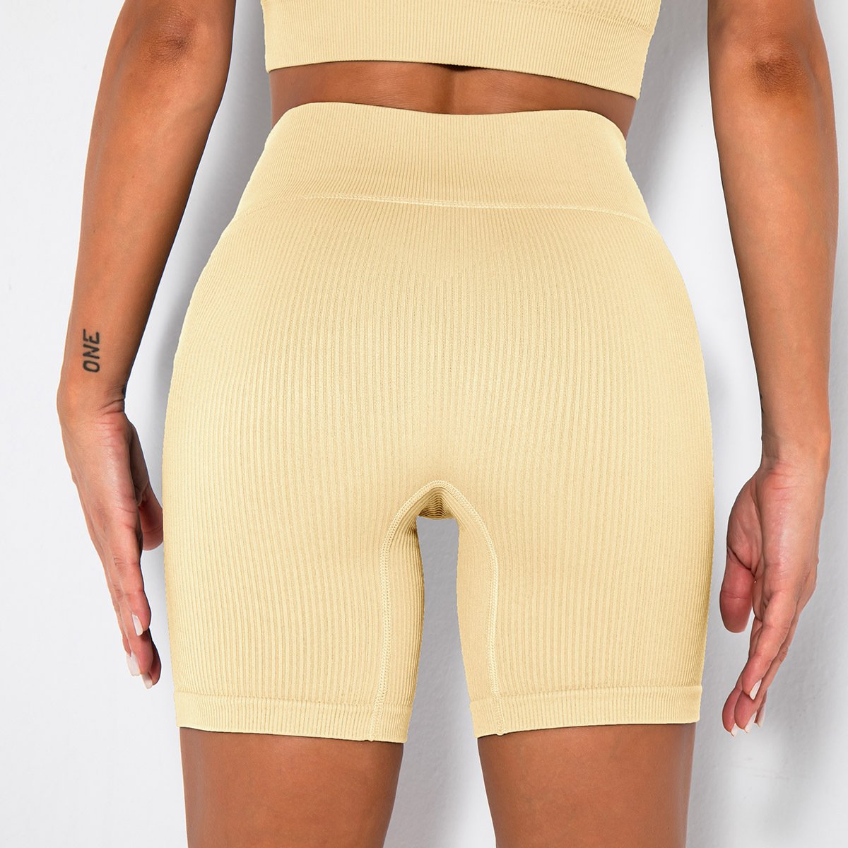 Sports Shorts Gym Seamless Push Up Shorts Women Fitness High Waist Solid Booty Lifting Summer short