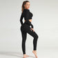 Women Long Sleeve Gym Set Fitness Sports Suits GYM Clothes High Waist Leggings Seamless Workout Sportswear Body Suit Outfits