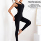 Casual Fitness Rompers Women Bodysuit Long Sleeve Sexy Gym Jumpsuit Female Fashion Streetwear Outfits Overalls