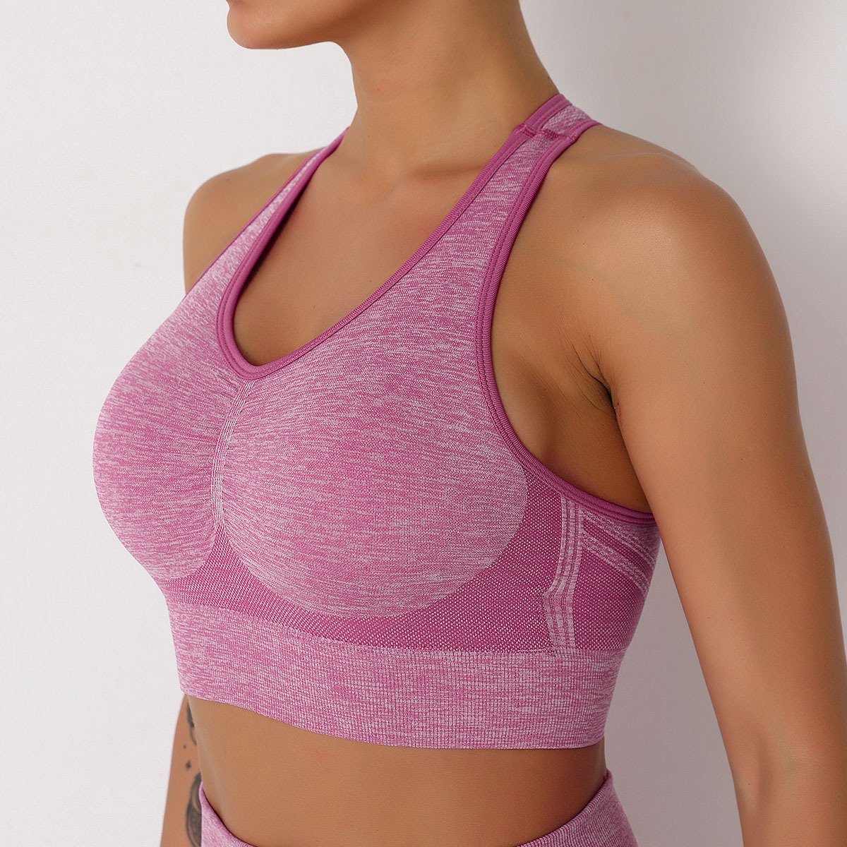 New Push Up Sports Tops Fitness Women Sport Female Sport Gym Crop Vest Padded Seamless Brassiere Sports Top Workout Bra