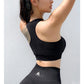 Women Shockproof Sports Bra Seamless Sports Running Fitness Brassiere Crop Tops Activewear Push Up Workout Women Underwear Gym