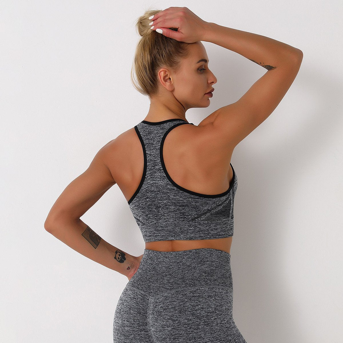 New Push Up Sports Tops Fitness Women Sport Female Sport Gym Crop Vest Padded Seamless Brassiere Sports Top Workout Bra