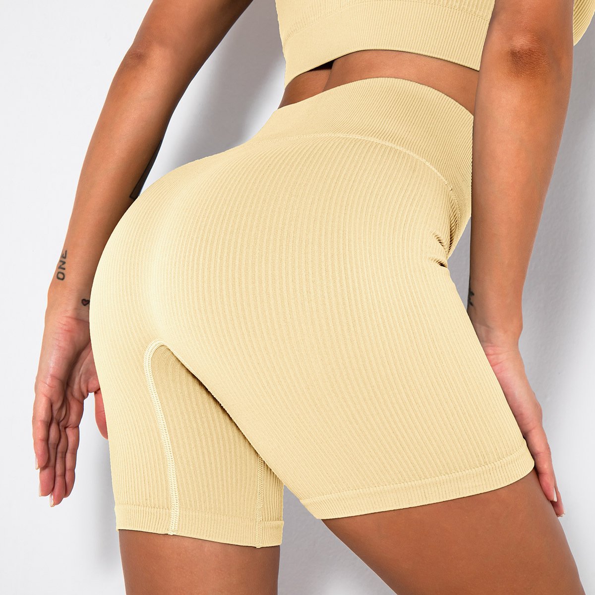 Sports Shorts Gym Seamless Push Up Shorts Women Fitness High Waist Solid Booty Lifting Summer short