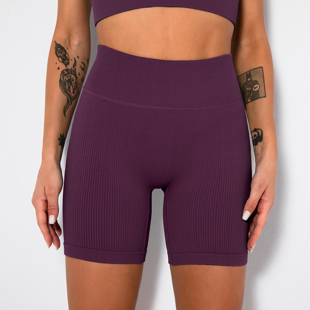Sports Shorts Gym Seamless Push Up Shorts Women Fitness High Waist Solid Booty Lifting Summer short