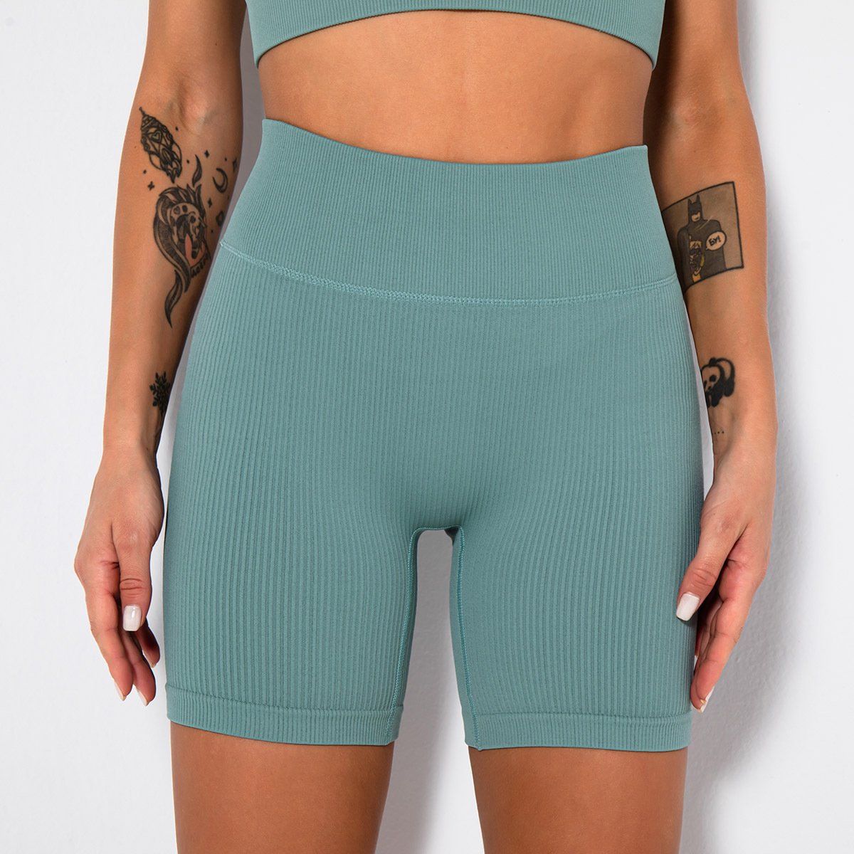Sports Shorts Gym Seamless Push Up Shorts Women Fitness High Waist Solid Booty Lifting Summer short