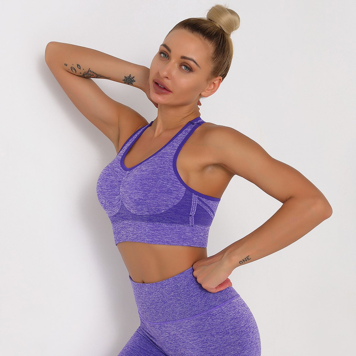 New Push Up Sports Tops Fitness Women Sport Female Sport Gym Crop Vest Padded Seamless Brassiere Sports Top Workout Bra