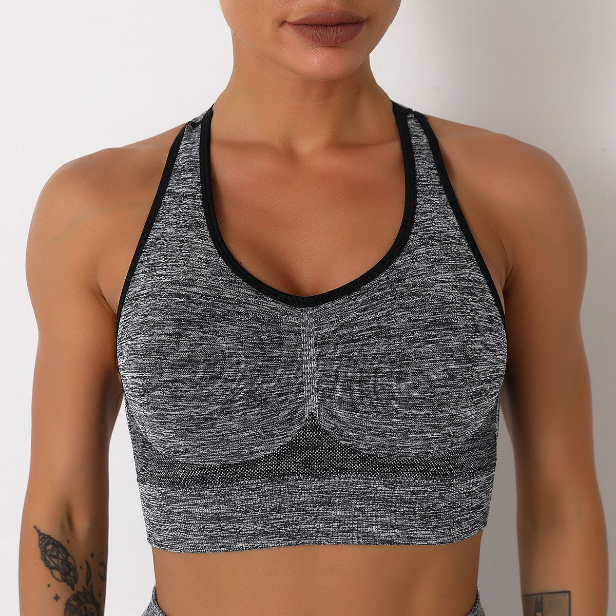 New Push Up Sports Tops Fitness Women Sport Female Sport Gym Crop Vest Padded Seamless Brassiere Sports Top Workout Bra