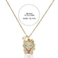 2PCS Kitty Necklaces, Women's Cartoon Freshwater Pearl Micro-Inlaid Colorful Cute Trendy Cool Bow Cat Necklace