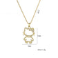 2PCS Necklaces, Kitty New Style Design Pendant, Fashionable Titanium Steel Necklace