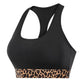 Women Leopard Belt Black Fitness Set Workout Women Seamless Gym Sports Set Fitness High Waist Leggings Bra Suits Clothing