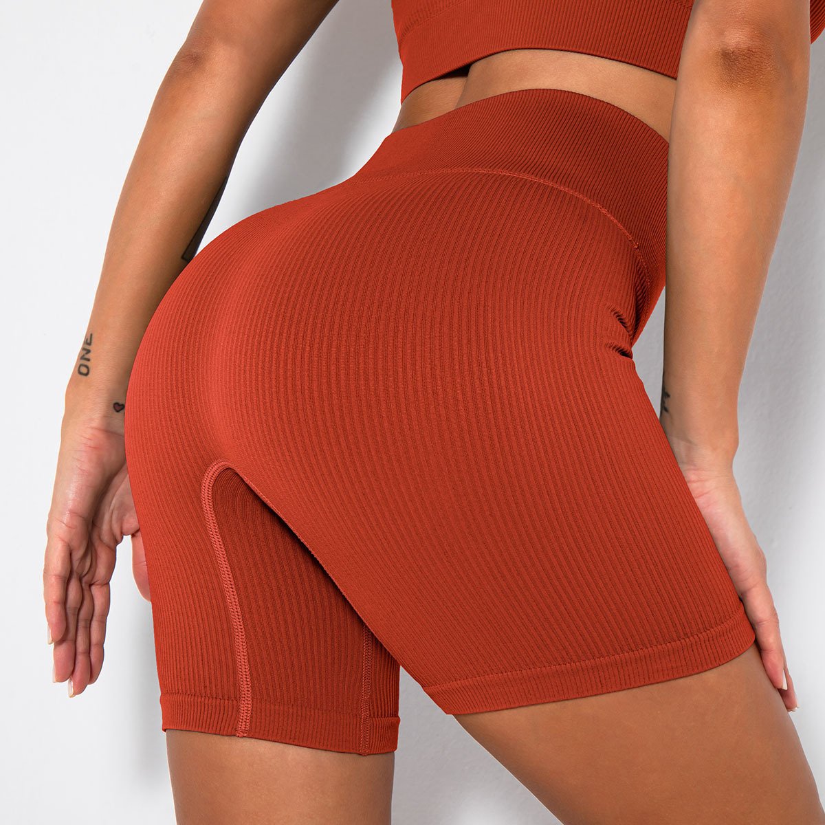 Sports Shorts Gym Seamless Push Up Shorts Women Fitness High Waist Solid Booty Lifting Summer short