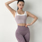 Sports Underwear Women's Fake 2 In 1 Wide Shoulder Straps Gather Shockproof Bra Fitness Clothes Quick-Drying Vest Running Tops
