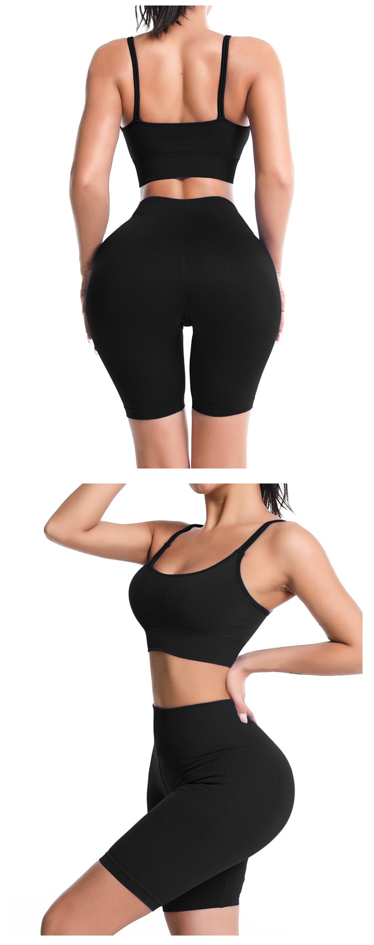 Solid High Waist Sport Legging Women Gym Fitness Push Up Seamless Leggings New Running Workout Training Short pants Bottoms