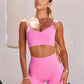 Women Sexy Seamless Shorts   Sports Bra Fitness Suit Gathering Gym Bra Quick-drying Breathable Sports Shorts Women&#39;s Short Set