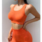 Women Shockproof Sports Bra Seamless Sports Running Fitness Brassiere Crop Tops Activewear Push Up Workout Women Underwear Gym