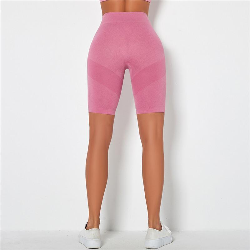 Women Seamless Sports Short Legging Gym Summer High Waist Leggings Push Up Tummy Control Workout Running Short Pants Women