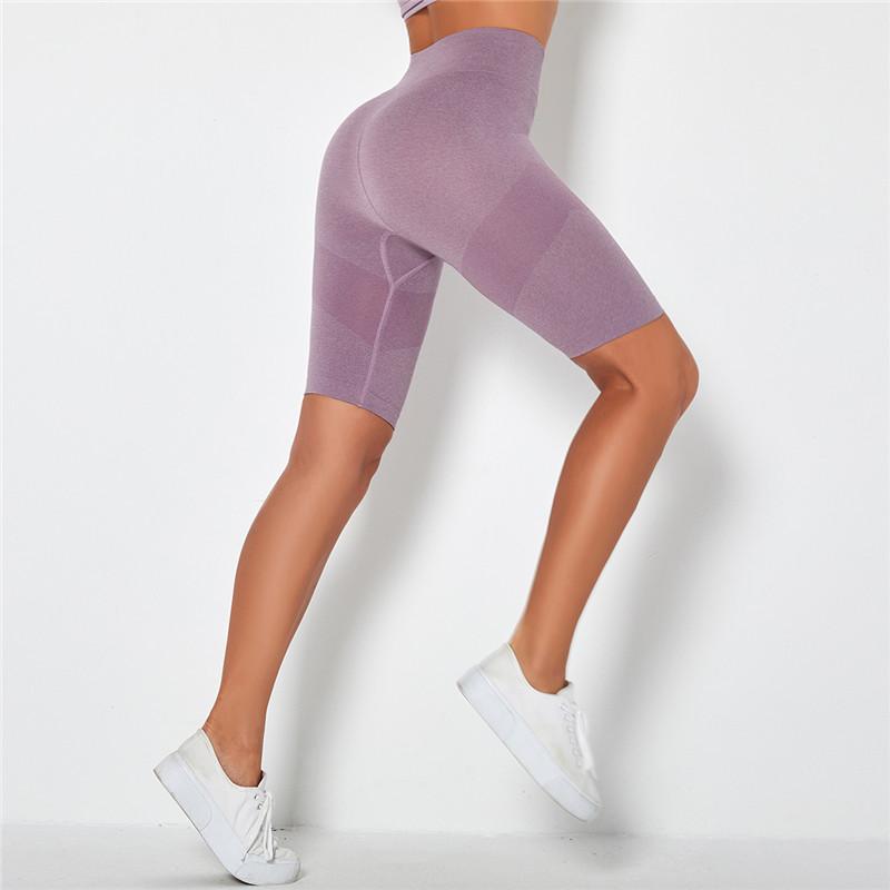 Women Seamless Sports Short Legging Gym Summer High Waist Leggings Push Up Tummy Control Workout Running Short Pants Women