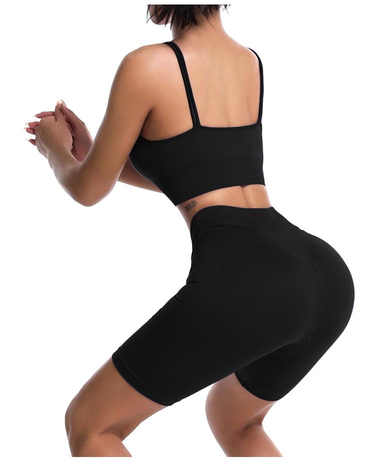 Solid High Waist Sport Legging Women Gym Fitness Push Up Seamless Leggings New Running Workout Training Short pants Bottoms