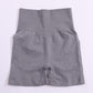 Solid High Waist Sport Shorts Women Gym Fitness Push Up Seamless Leggings New Running Workout Training Short pants Bottoms