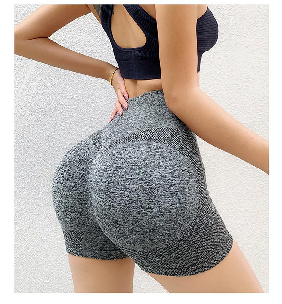 Sexy Booty Push Up Sport Shorts Women Fitness Spandex High Waist Gym Shorts Seamless Running Biker Short Leggings