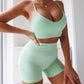 Women Sexy Seamless Shorts   Sports Bra Fitness Suit Gathering Gym Bra Quick-drying Breathable Sports Shorts Women&#39;s Short Set