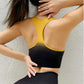 Women Push Up Sports Crop Top Female Fitness Gym Bra Dip Dye Breathable Top Sexy Running Vest Athletic Sportswear Sports Tops
