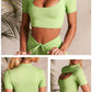 Women Running Sport Shirts Short Sleeves Blouses Fitness Gym Clothes Workout T-Shirts Sportswear Shorts Crop T-Shirts Top
