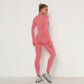 Winter Fitness Set Sports Suit Women Workout Sports Outfit Fitness Set Wear High Waist Gym Seamless Workout Clothes For Women