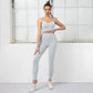 Seamless Gym Set Sport Suit 2 Piece Set 2022 New Women Gym Clothing Workout Legging Set High Waist Seamless Leggings Sport Bra T
