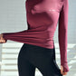 Women Seamless Sport Shirts Letter Printing Running Shirts Solid Color High Elastic Gym Top Breathable Long sleeve T-Shirts