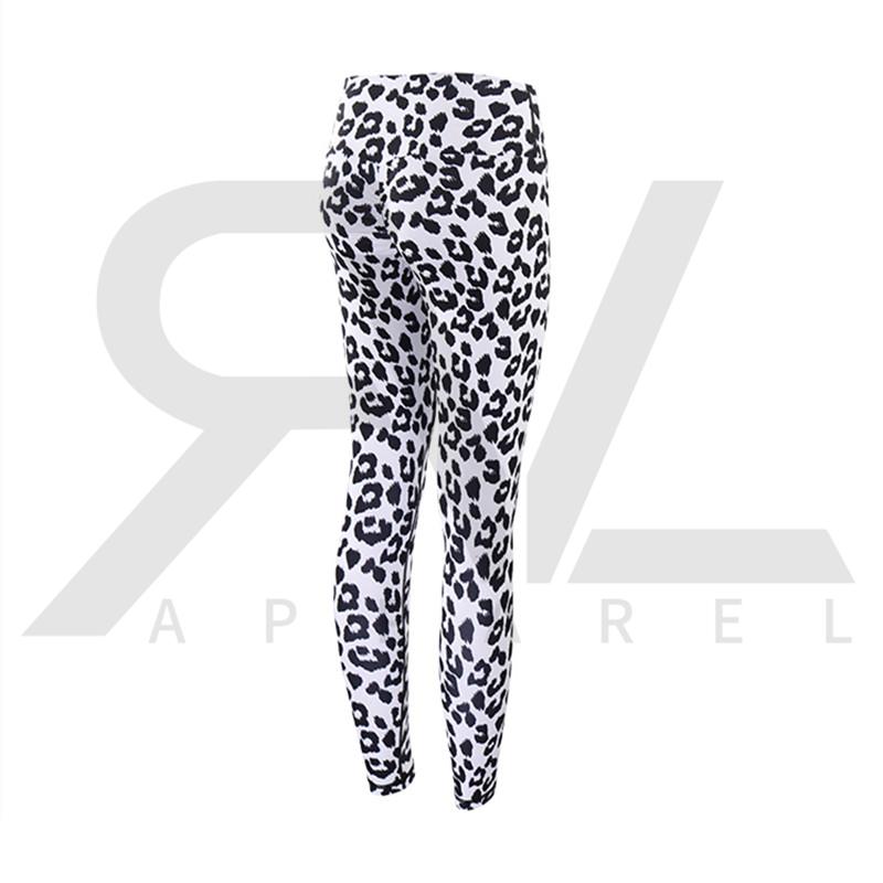 REVIVAL FITNESS Gym Workout Pants Female Autumn New Leopard Print High Waist Leggins Women Quick-Drying Fitness Squat Legging