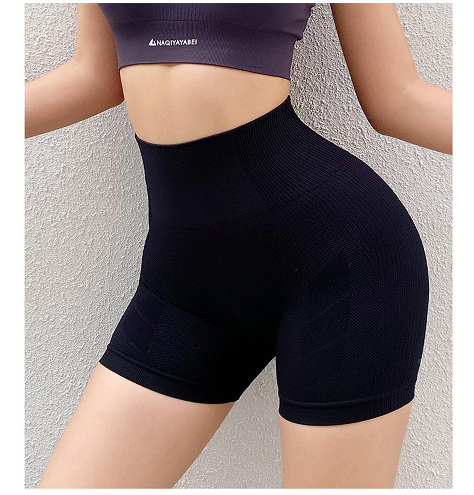 Sexy Booty Push Up Sport Shorts Women Fitness Spandex High Waist Gym Shorts Seamless Running Biker Short Leggings