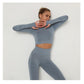 Winter Fitness Set Sports Suit Women Workout Sports Outfit Fitness Set Wear High Waist Gym Seamless Workout Clothes For Women