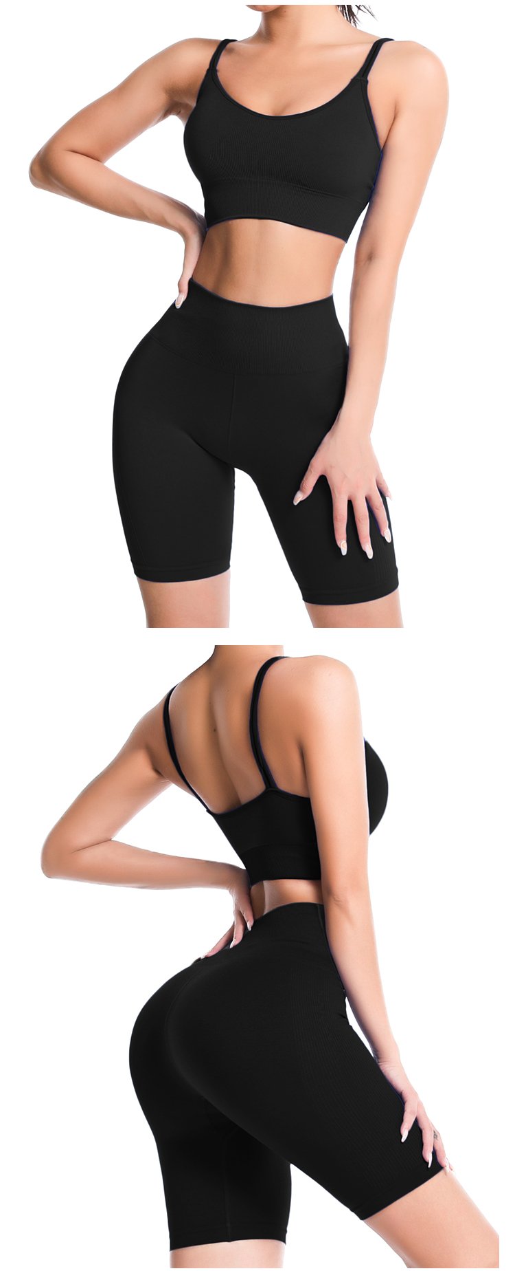 Solid High Waist Sport Legging Women Gym Fitness Push Up Seamless Leggings New Running Workout Training Short pants Bottoms