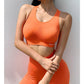 Women Shockproof Sports Bra Seamless Sports Running Fitness Brassiere Crop Tops Activewear Push Up Workout Women Underwear Gym