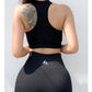 Women Shockproof Sports Bra Seamless Sports Running Fitness Brassiere Crop Tops Activewear Push Up Workout Women Underwear Gym