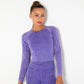 Women Gym T-shirt Seamless Quick Dry Tracksuit Long Sleeve Crop Tops Shirt Fitness Sports Tight Push Gym Workout Shirts And Vest