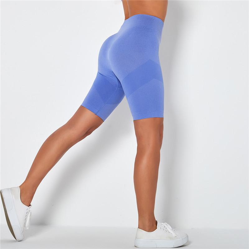 Women Seamless Sports Short Legging Gym Summer High Waist Leggings Push Up Tummy Control Workout Running Short Pants Women