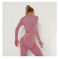 Winter Fitness Set Sports Suit Women Workout Sports Outfit Fitness Set Wear High Waist Gym Seamless Workout Clothes For Women