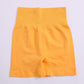 Solid High Waist Sport Shorts Women Gym Fitness Push Up Seamless Leggings New Running Workout Training Short pants Bottoms