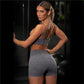 Women Sexy Seamless Shorts   Sports Bra Fitness Suit Gathering Gym Bra Quick-drying Breathable Sports Shorts Women&#39;s Short Set