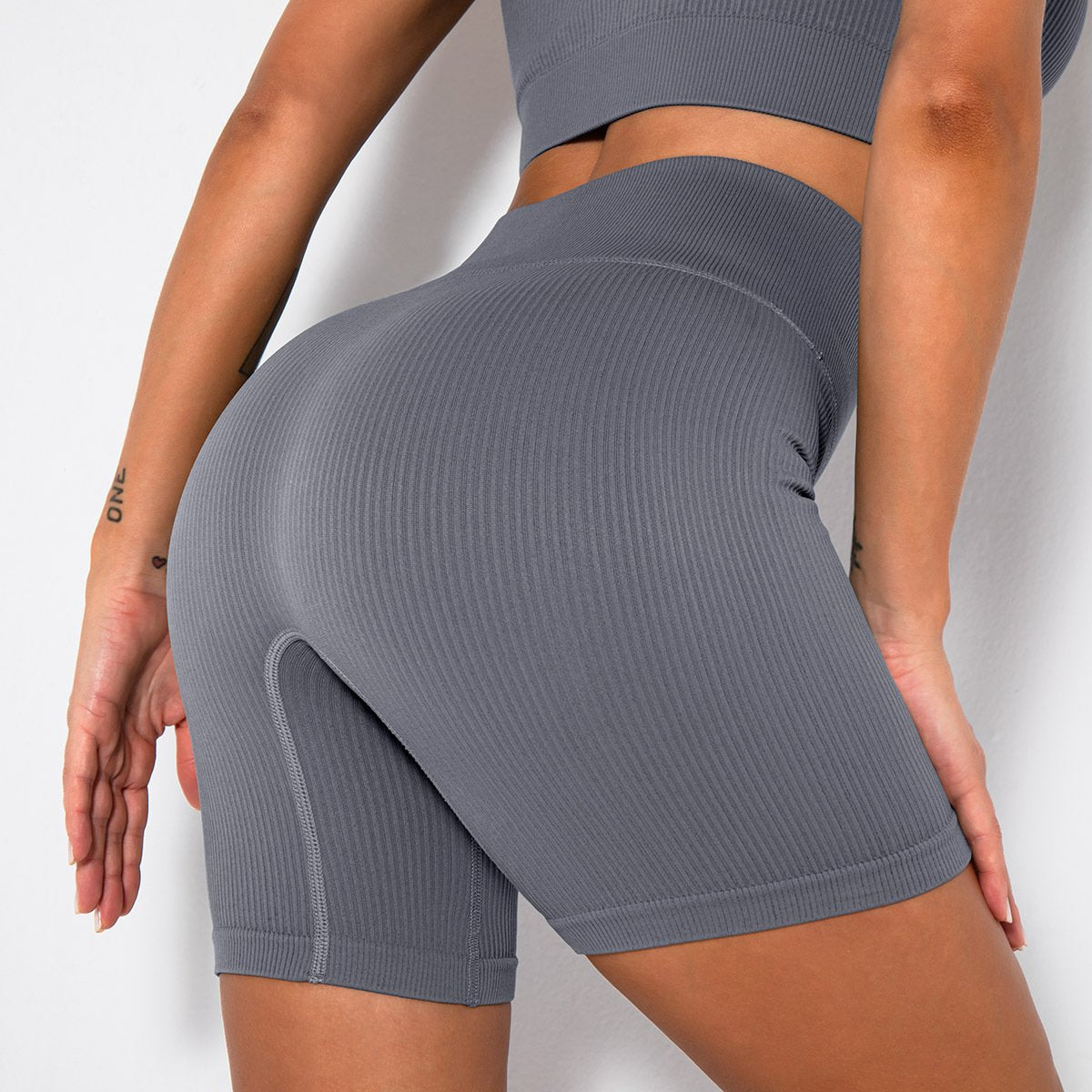 Sports Shorts Gym Seamless Push Up Shorts Women Fitness High Waist Solid Booty Lifting Summer short