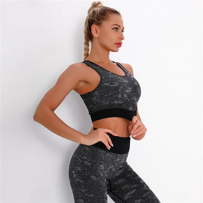 Women Hollow Out Back Sports Bra Seamless Sport Bra Running Sports underwear Fitness Crop Tops Bra Fitness Track And Field